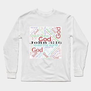 God Loved the World in White Long Sleeve T-Shirt